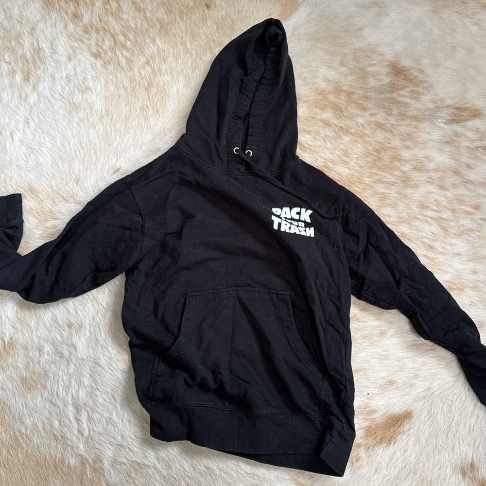 Pack your trash hoodie size small